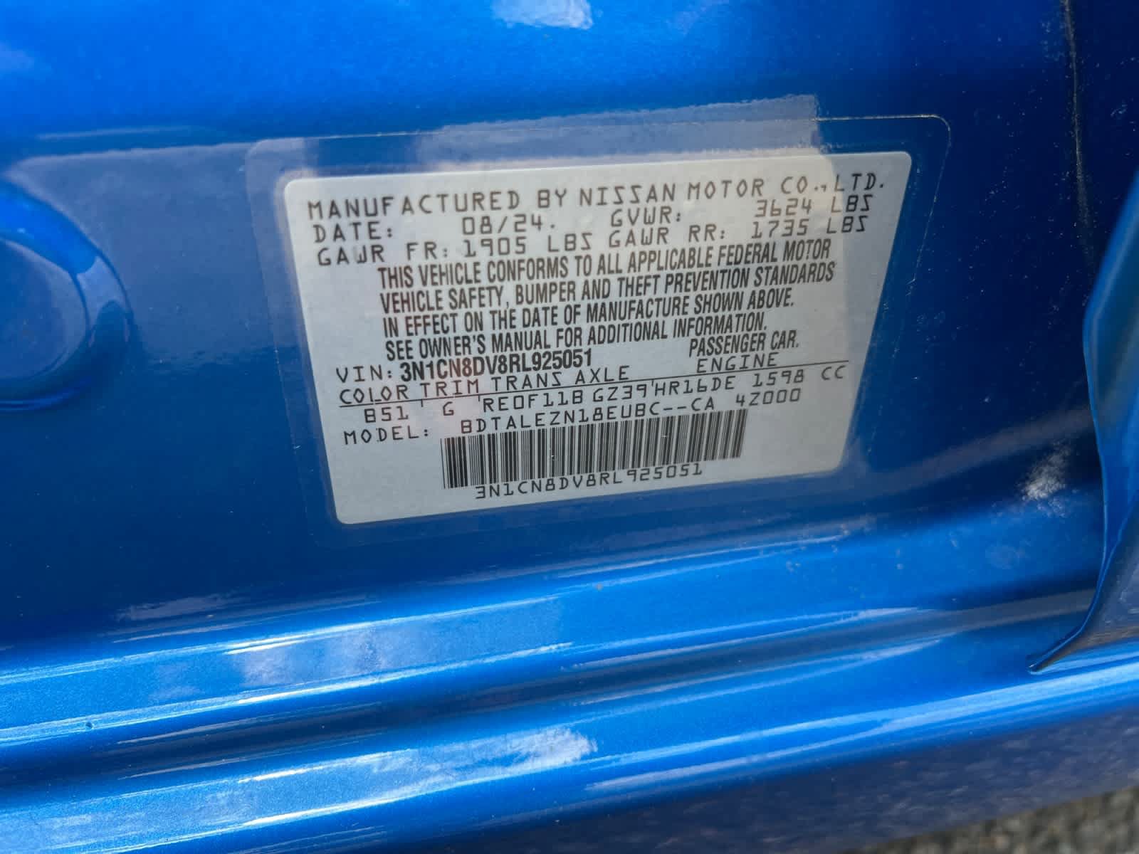 Certified 2024 Nissan Versa S w/ S Plus Package FWD image 36