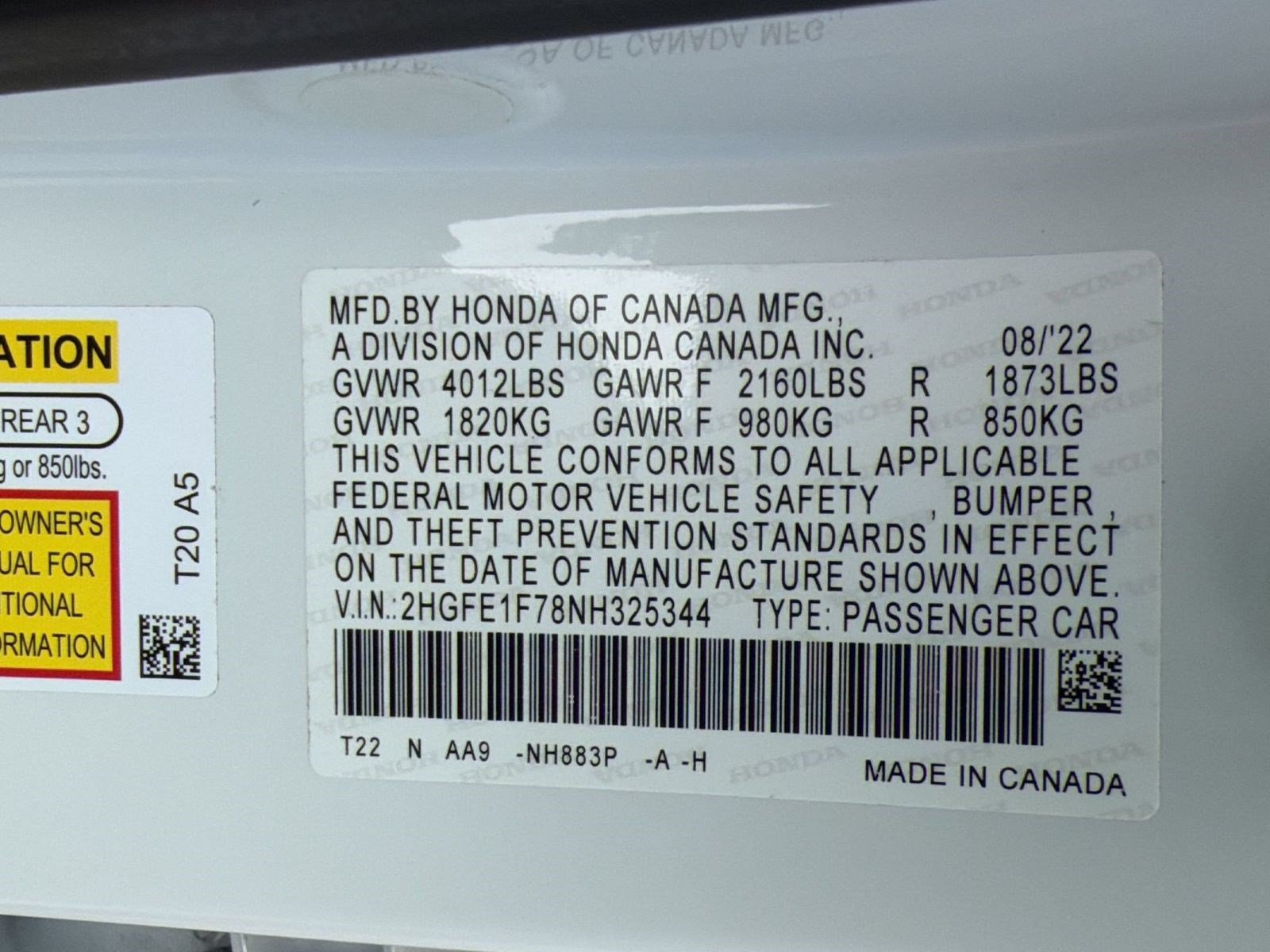 Used 2022 Honda Civic EX image 26