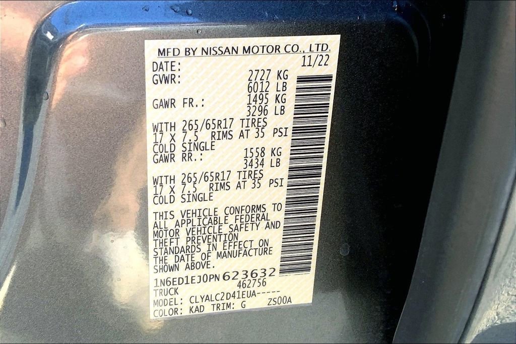Used 2023 Nissan Frontier SV w/ SV Convenience Package image 14