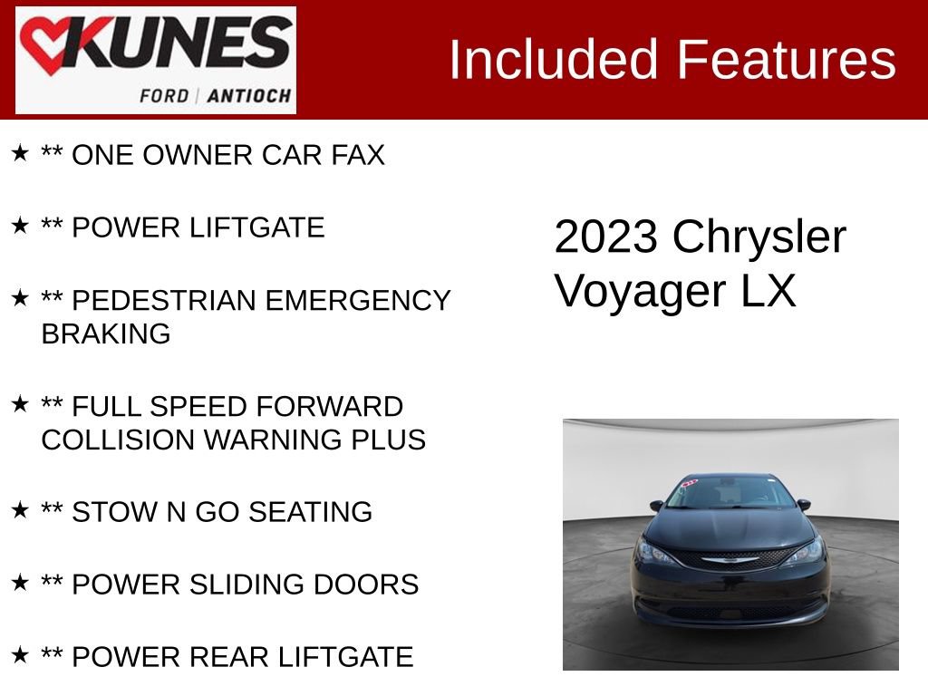 Used 2023 Chrysler Voyager LX FWD image 4