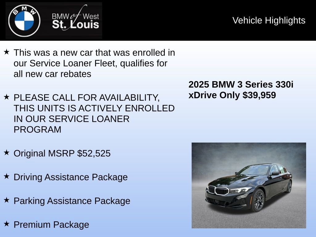 Used 2025 BMW 330i xDrive Sedan w/ M Sport Package image 8