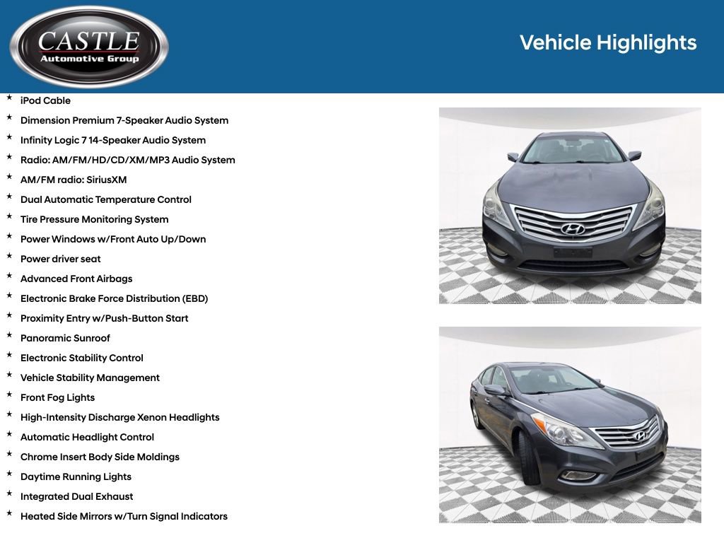 Used 2012 Hyundai Azera image 12
