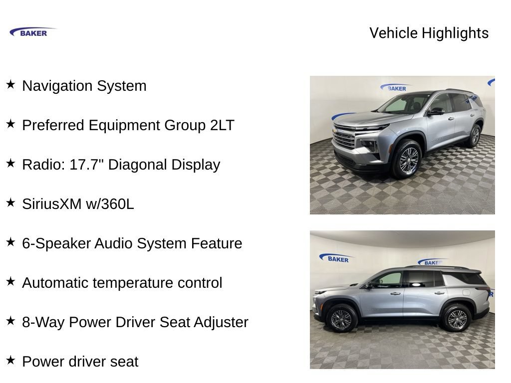 Certified 2024 Chevrolet Traverse LT w/ LPO, Floor Liner Package AWD/4WD image 4