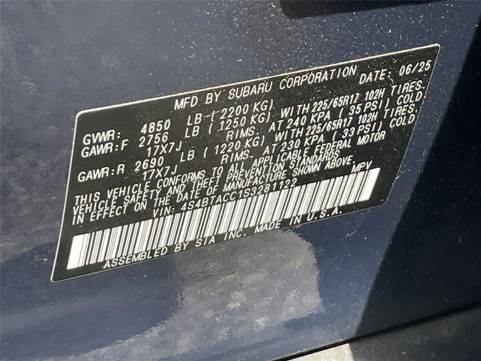 Certified 2025 Subaru Outback Premium AWD/4WD image 31