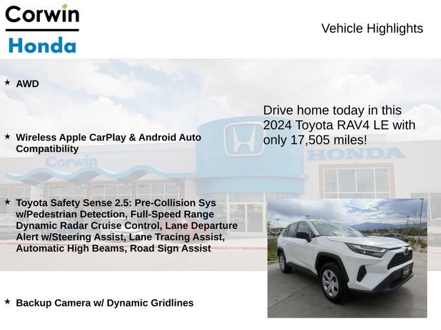 Used 2024 Toyota RAV4 LE AWD/4WD image 6
