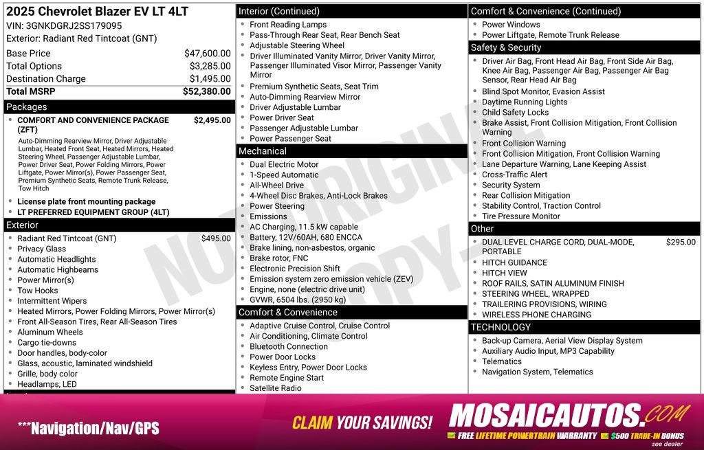 New 2025 Chevrolet Blazer EV LT AWD/4WD image 4