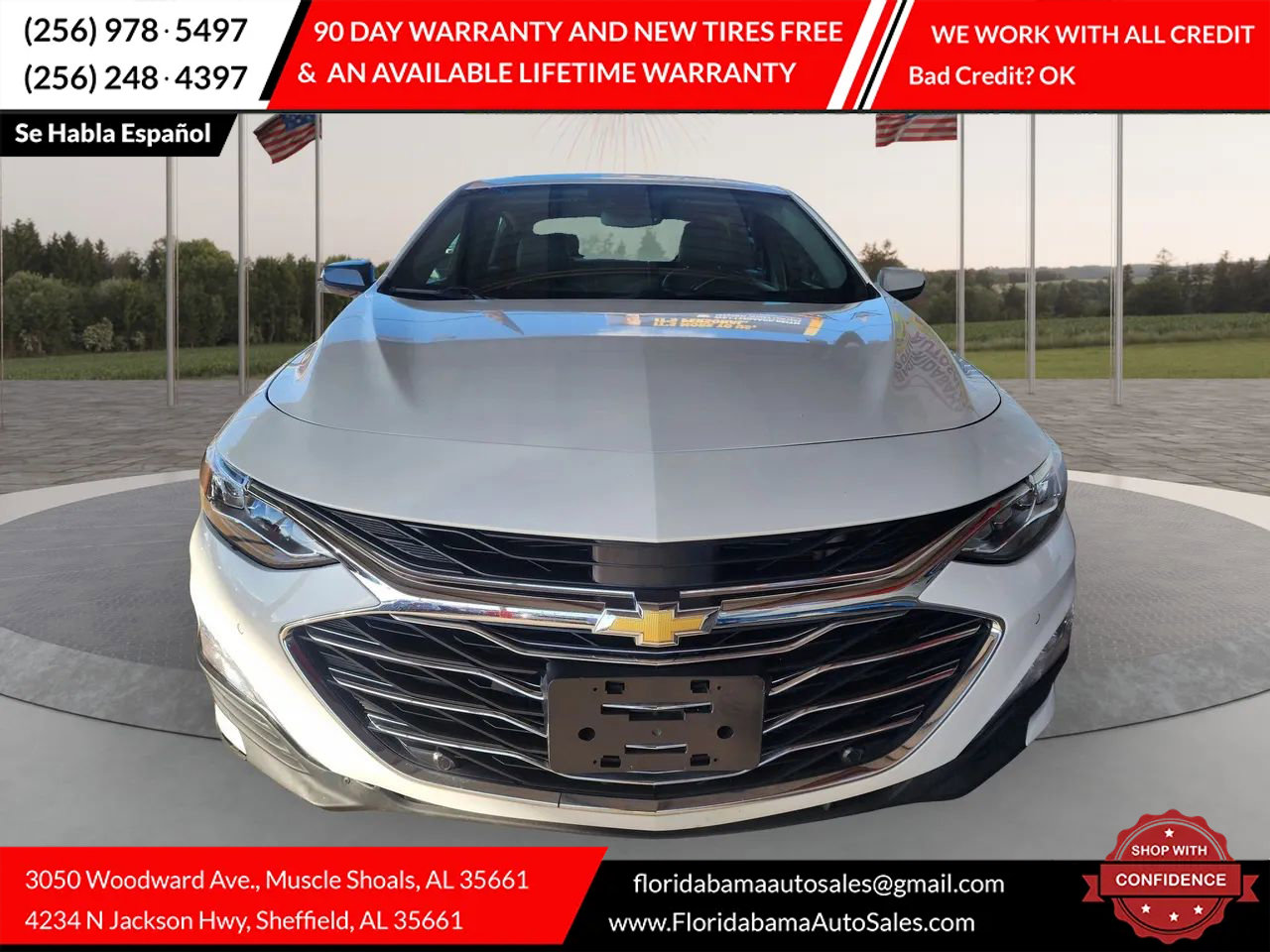 Used 2019 Chevrolet Malibu Premier w/ Sun and Wheel Package image 2