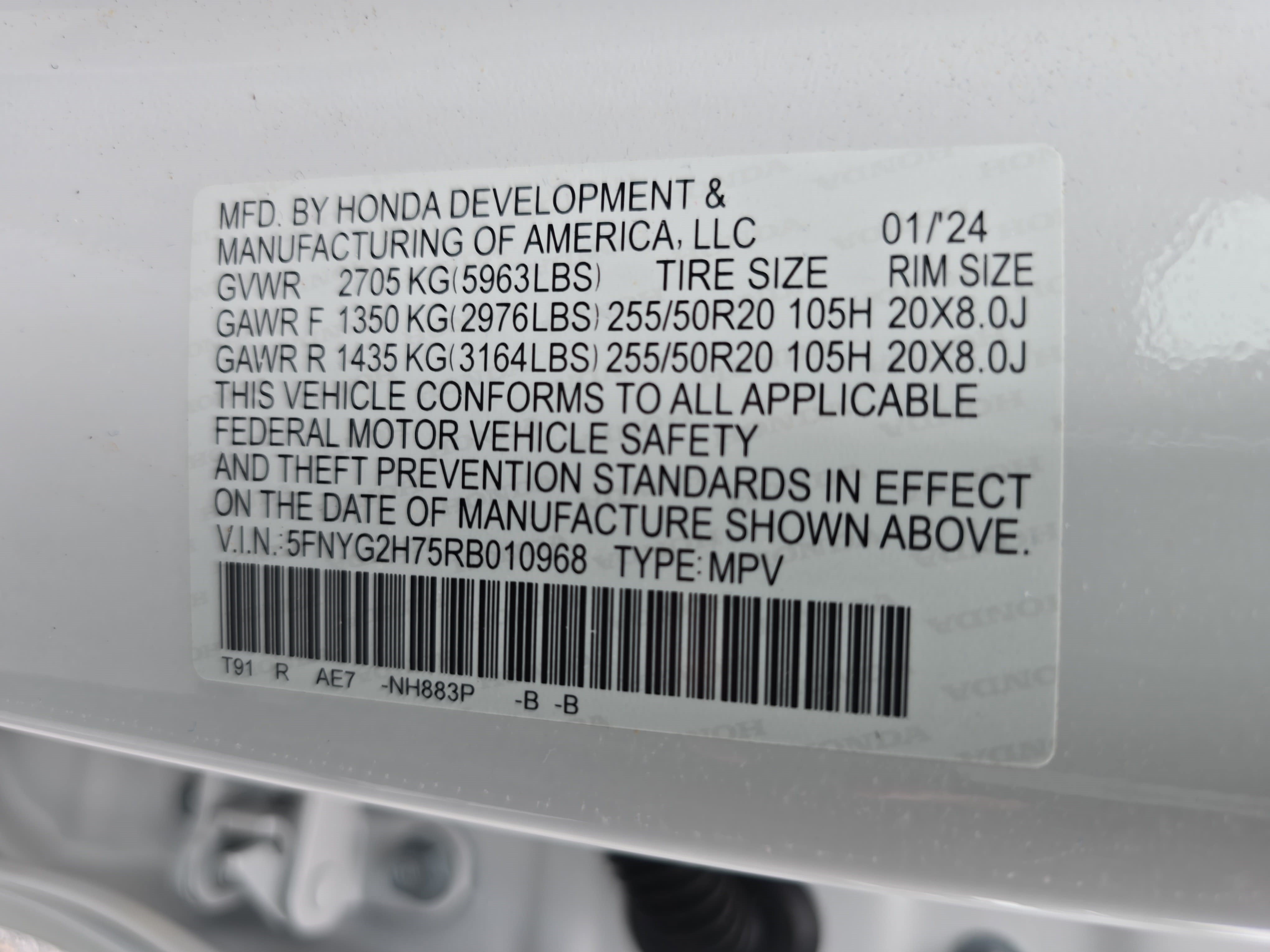 Certified 2024 Honda Pilot Touring image 35