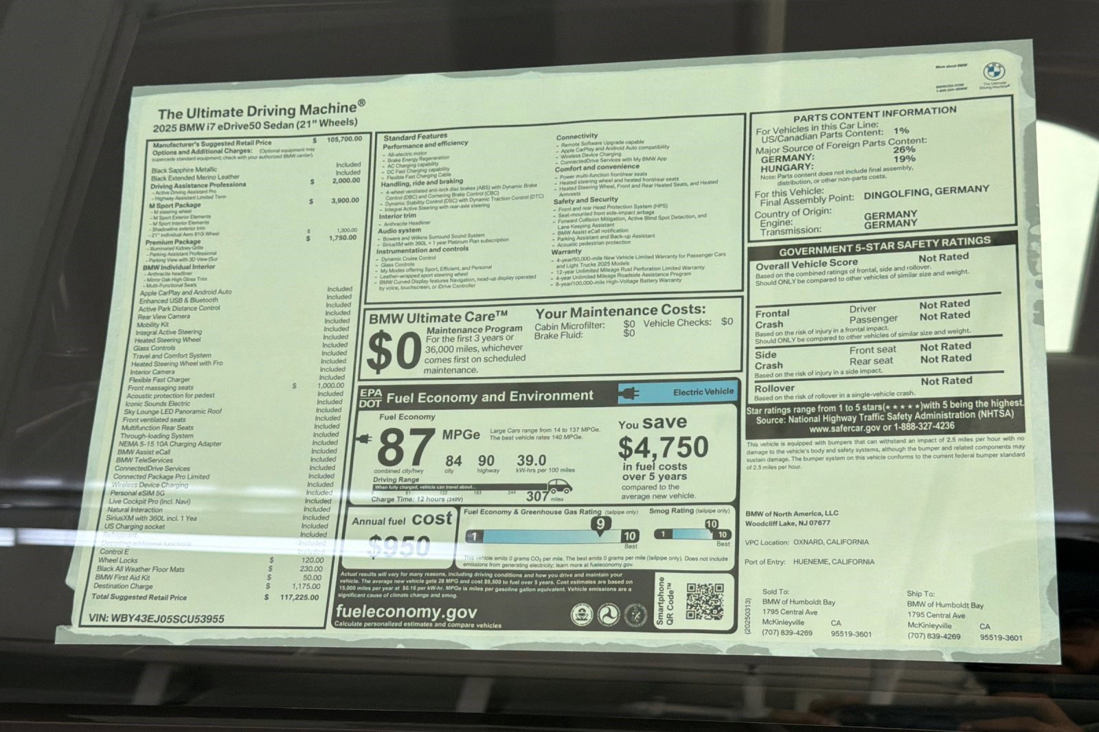 New 2025 BMW i7 eDrive50 w/ M Sport Package image 29