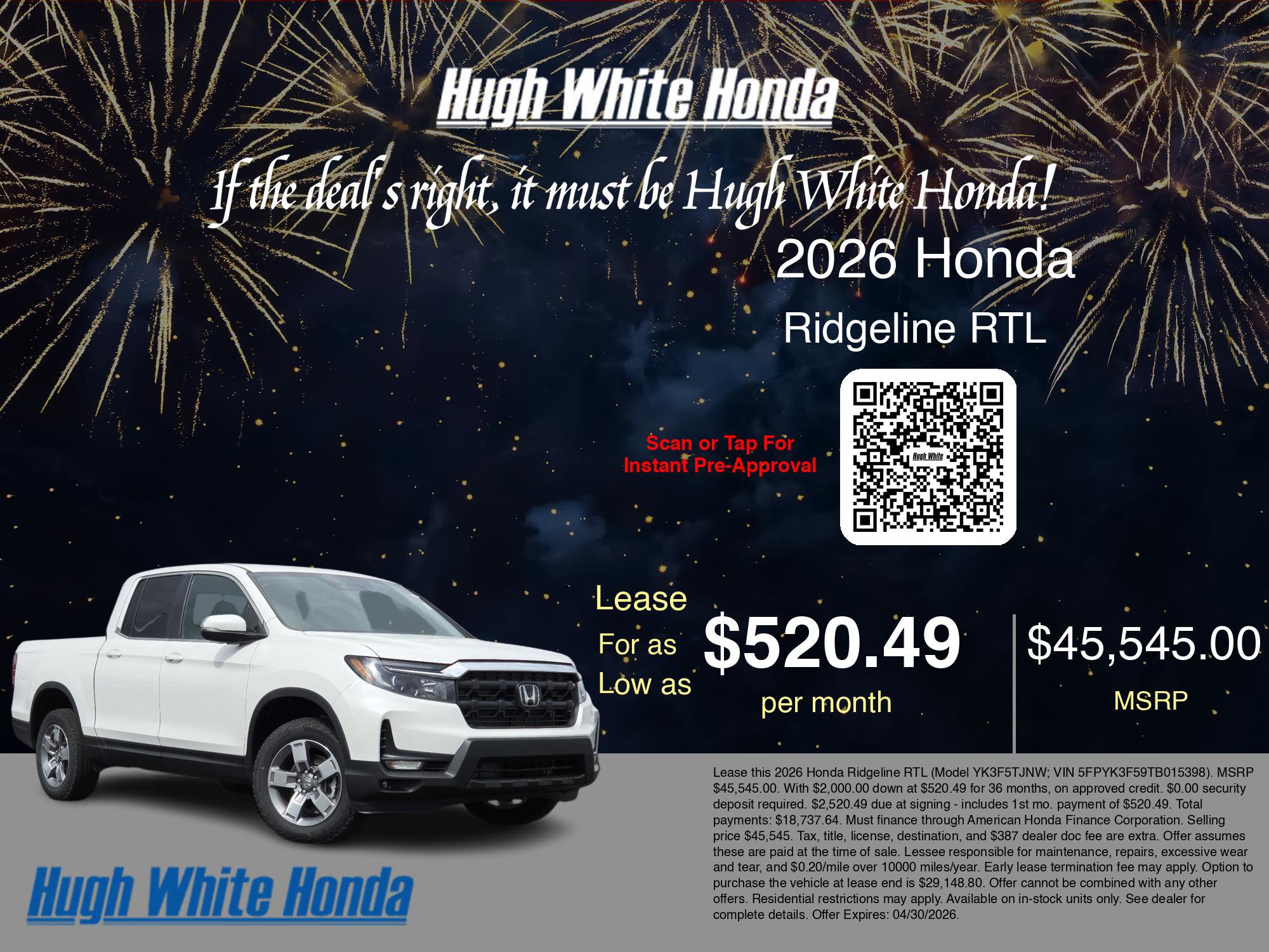 New 2026 Honda Ridgeline RTL image 3