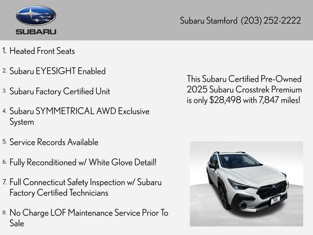Certified 2025 Subaru Crosstrek 2.5i Premium AWD/4WD image 2