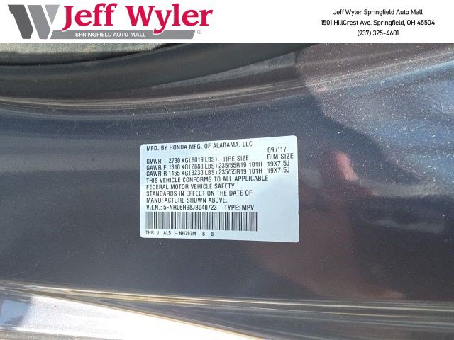 Used 2018 Honda Odyssey Elite image 1