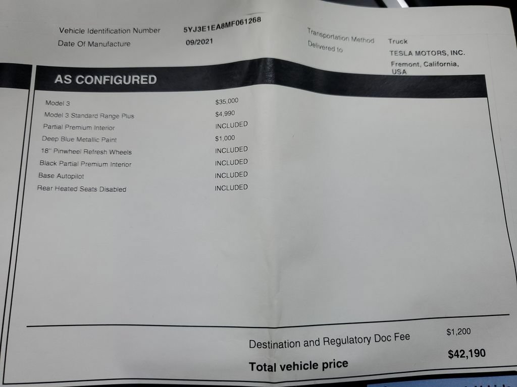 Used 2021 Tesla Model 3 Standard Range Plus RWD image 21
