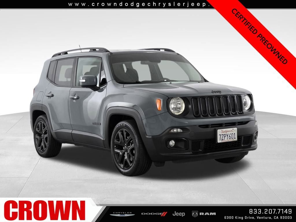 Certified 2017 Jeep Renegade Altitude