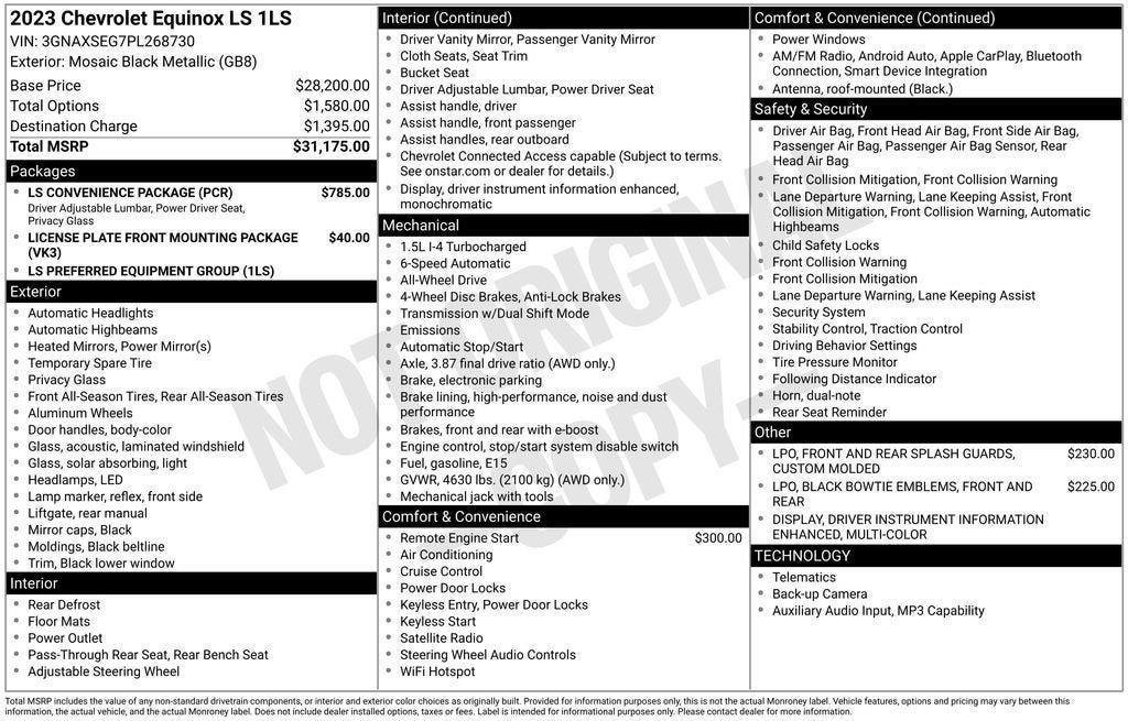 Certified 2023 Chevrolet Equinox LS w/ LS Convenience Package AWD/4WD image 41