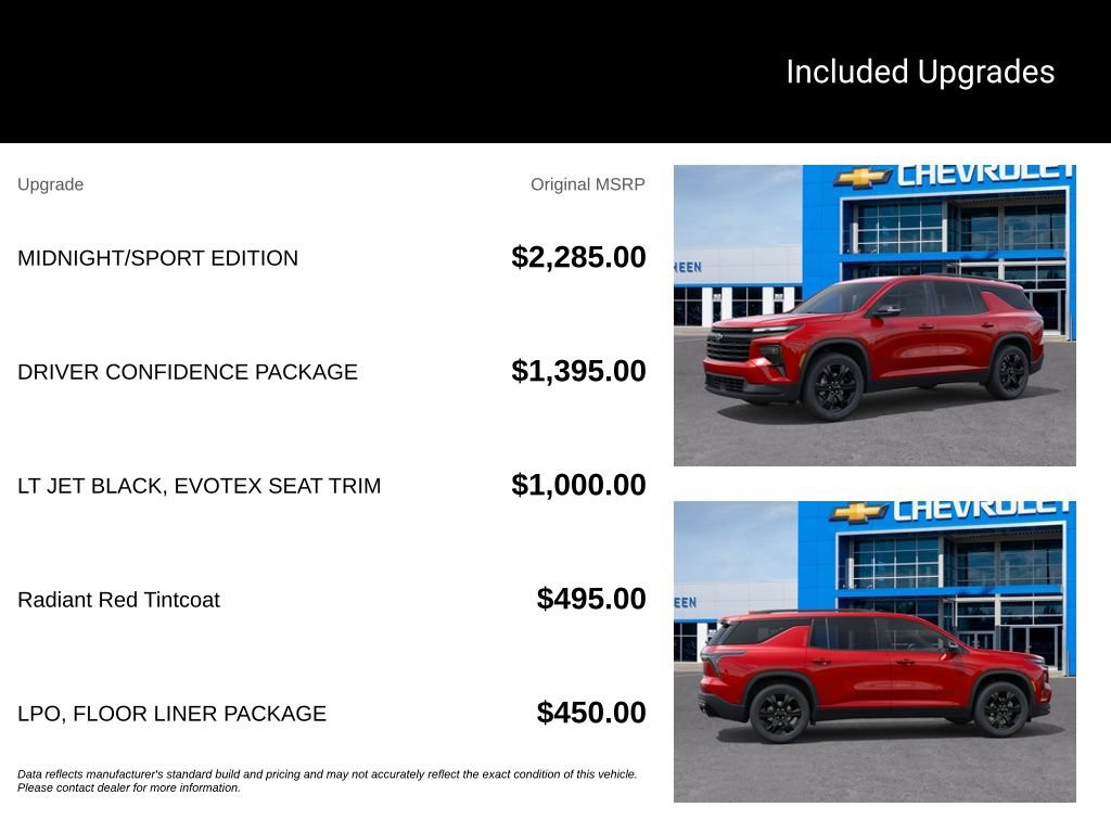 New 2027 Chevrolet Traverse LT w/ Midnight/Sport Edition AWD/4WD image 5