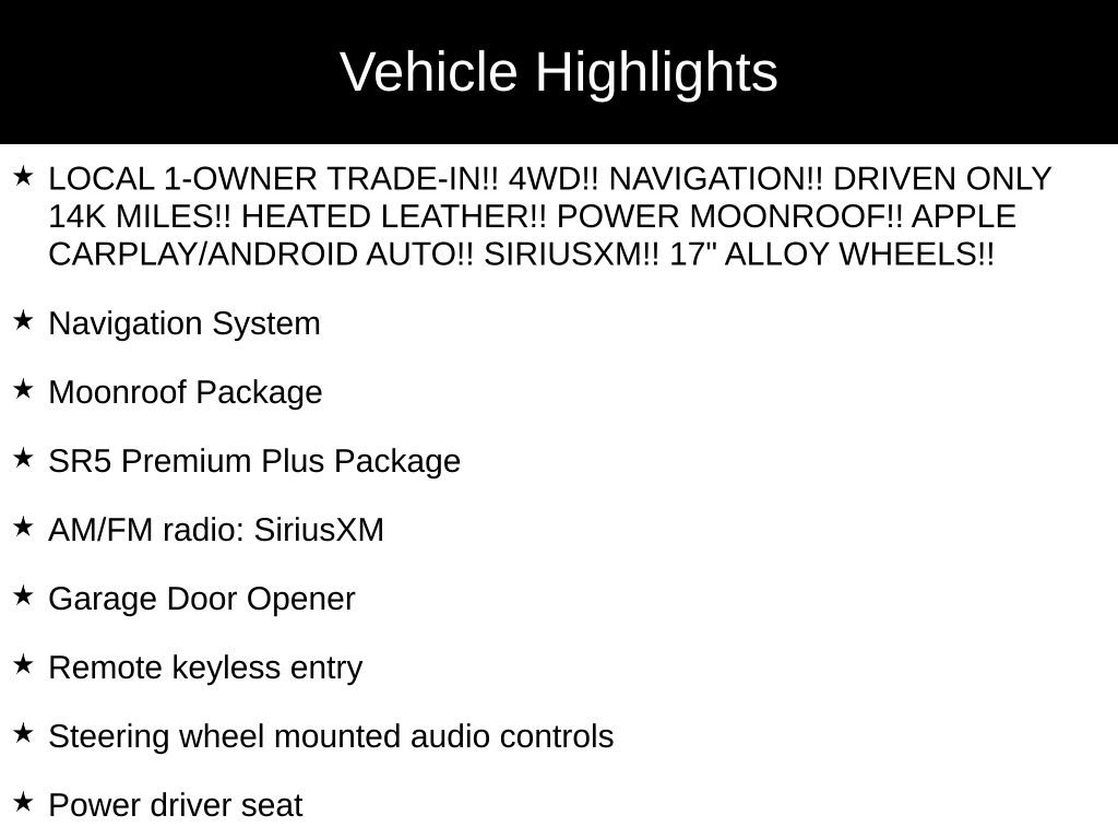 Used 2024 Toyota 4Runner SR5 Premium w/ Moonroof Package AWD/4WD image 37