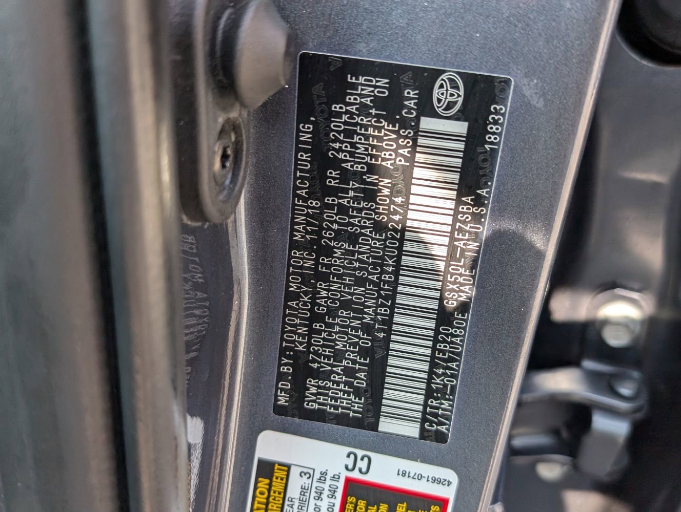 Used 2019 Toyota Avalon Touring FWD image 25