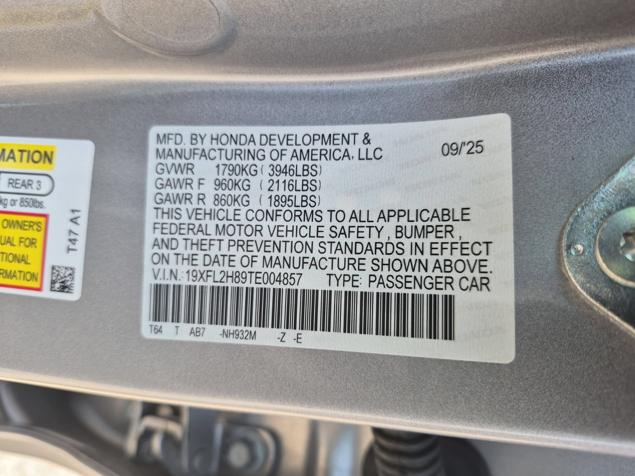 Certified 2026 Honda Civic Sport image 33