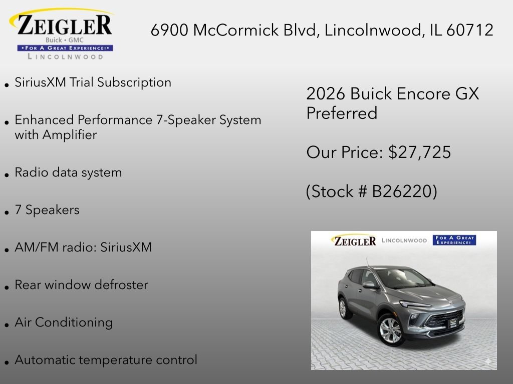 New 2026 Buick Encore GX Preferred w/ Comfort Package AWD/4WD image 12