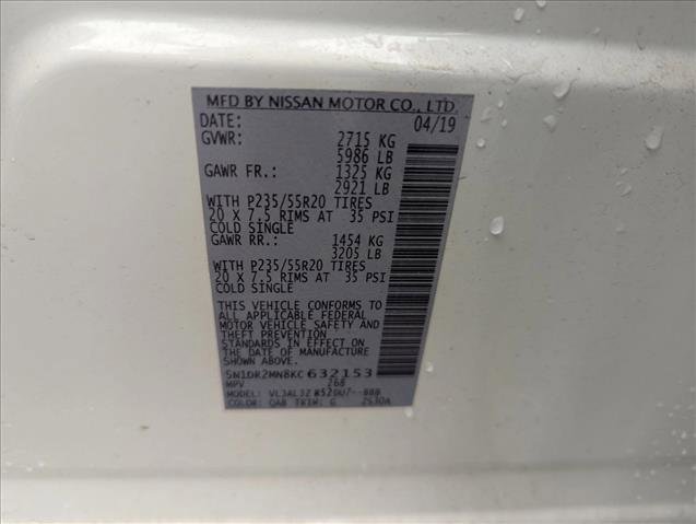 Used 2019 Nissan Pathfinder Platinum w/ Cargo Package image 15