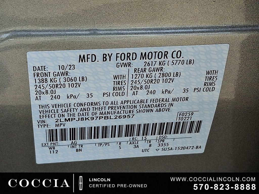 Certified 2023 Lincoln Nautilus Reserve AWD/4WD image 26