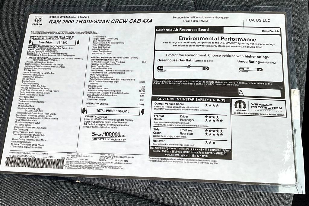 New 2024 RAM 2500 Tradesman image 23