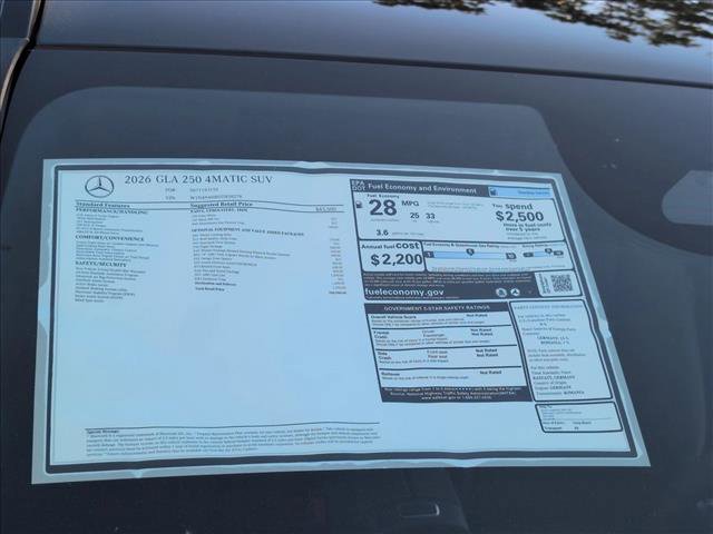 New 2026 Mercedes-Benz GLA 250 4MATIC image 18