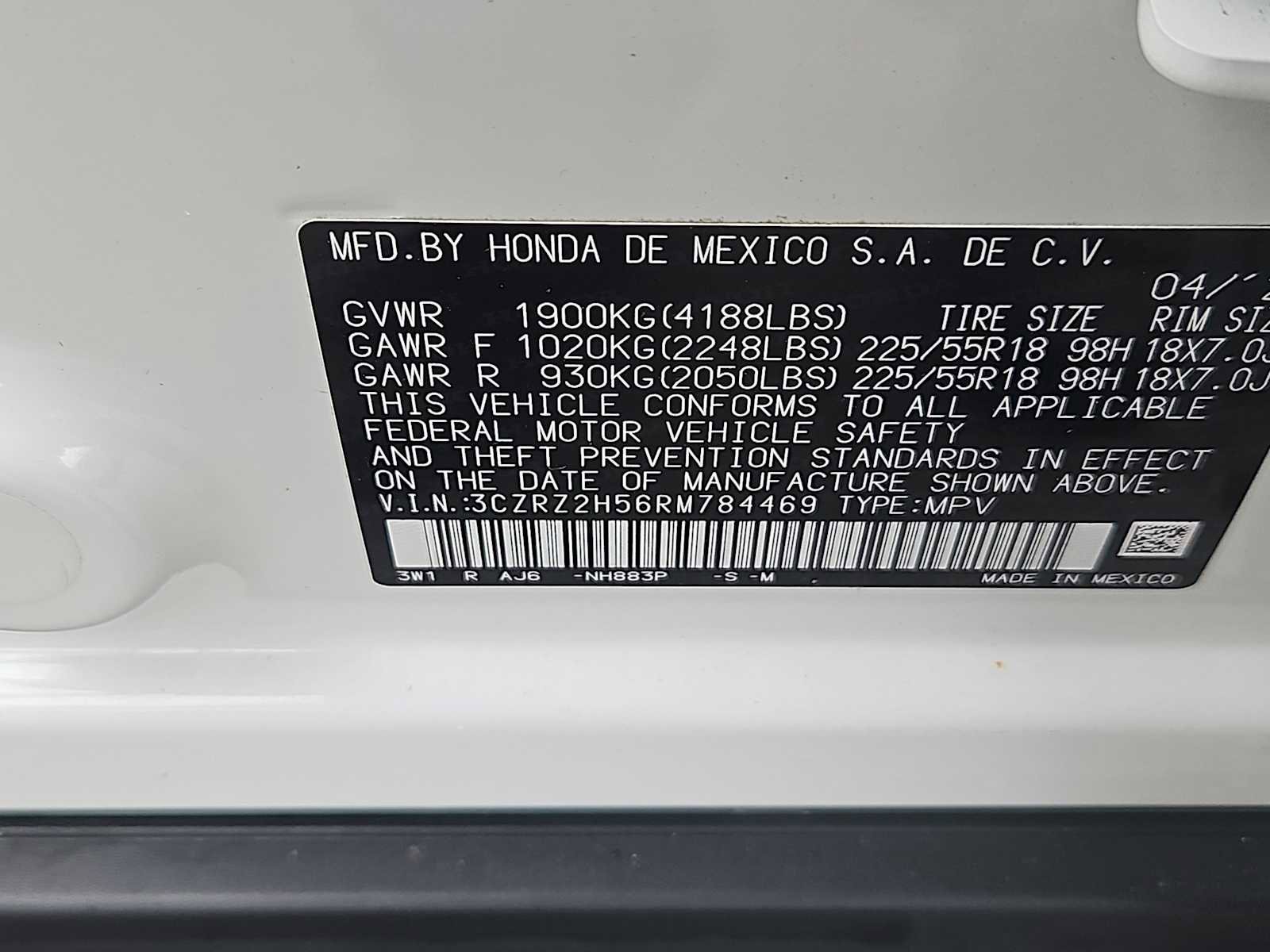 Certified 2024 Honda HR-V Sport image 13