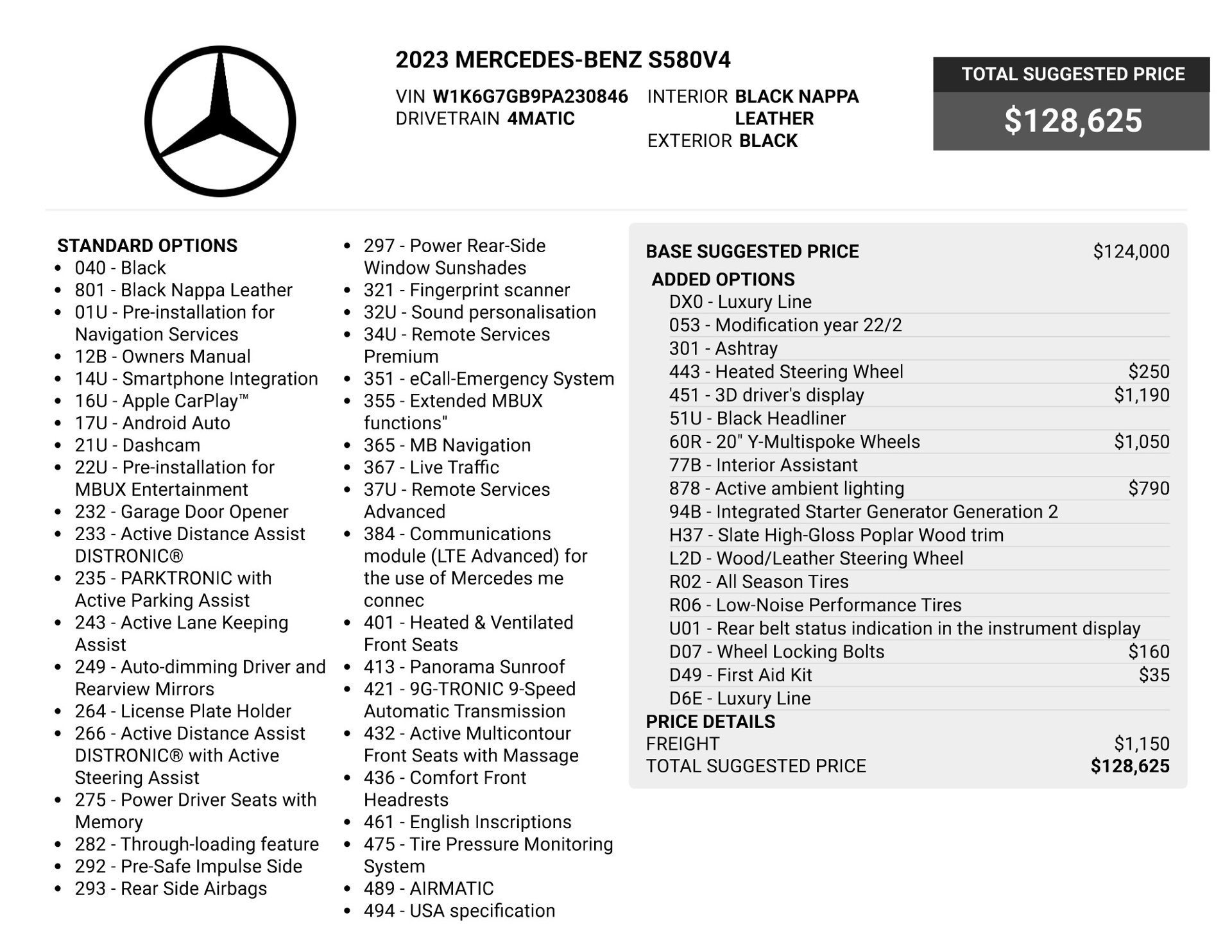 Used 2023 Mercedes-Benz S 580 4MATIC Sedan image 79