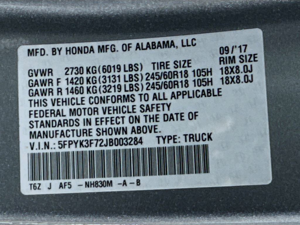 Used 2018 Honda Ridgeline RTL-E image 40