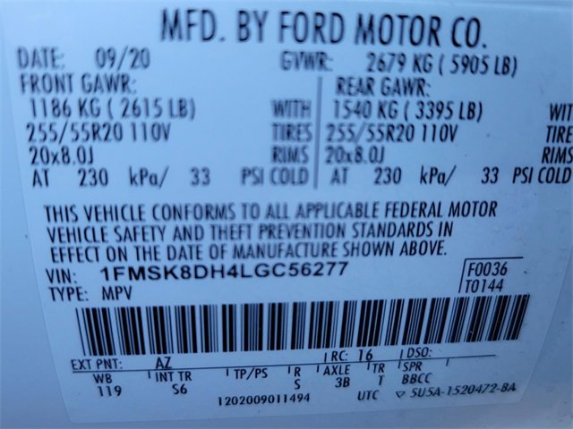 Used 2020 Ford Explorer XLT w/ Equipment Group 202A image 35