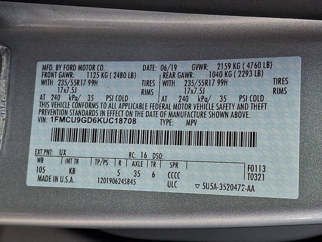 Used 2019 Ford Escape SE AWD/4WD image 31