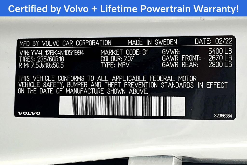 Used 2022 Volvo XC60 B5 Momentum image 44