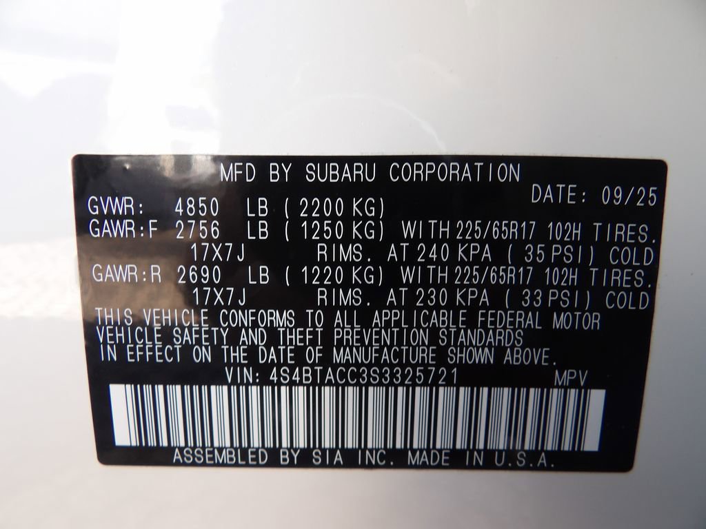 Used 2025 Subaru Outback Premium w/ Popular Package #1 image 28