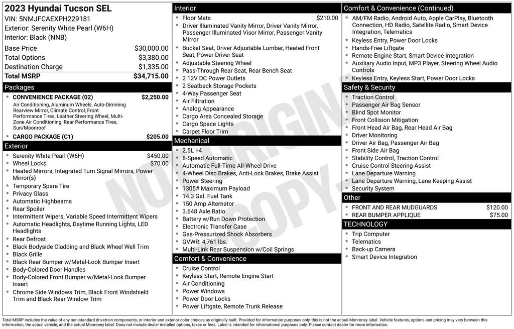 Used 2023 Hyundai Tucson SEL w/ Convenience Package image 35