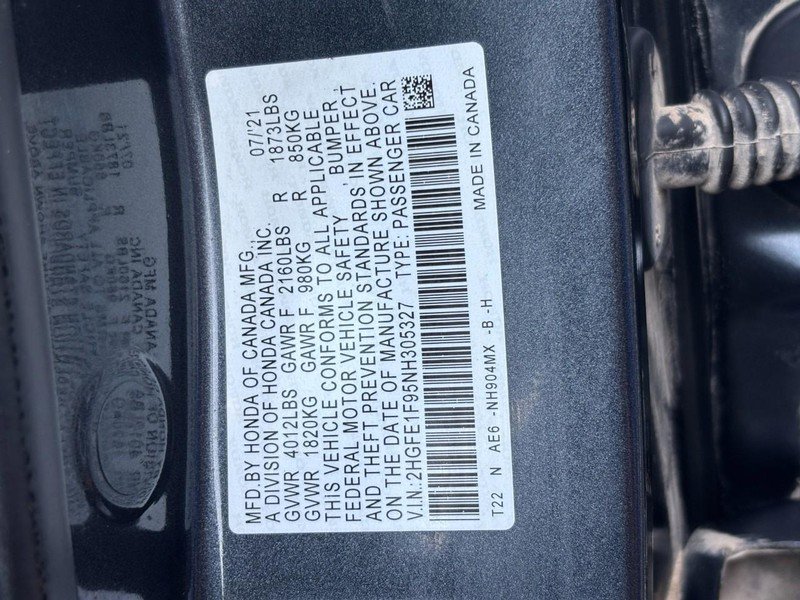 Used 2022 Honda Civic Touring image 30