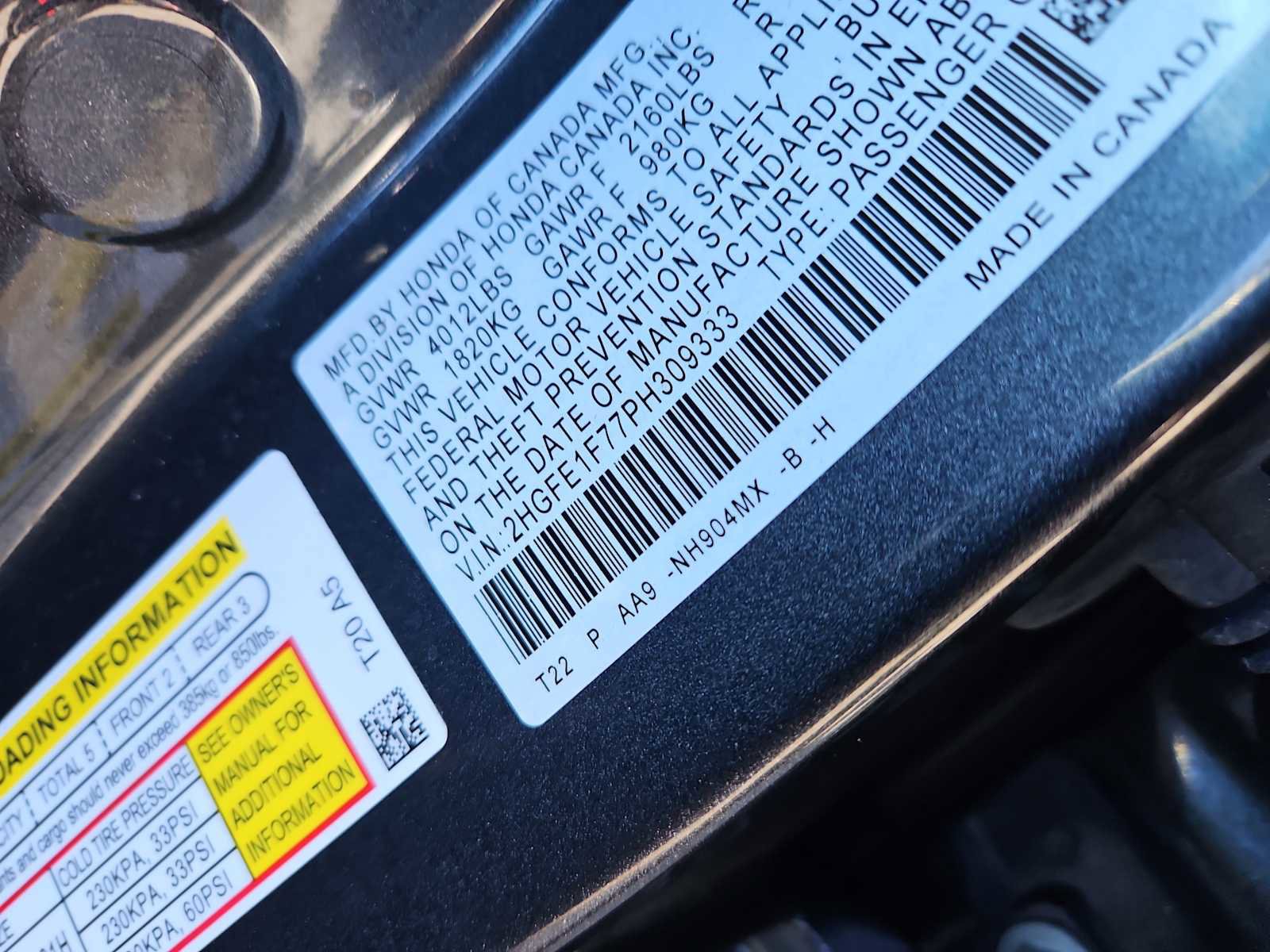 Certified 2023 Honda Civic EX image 14