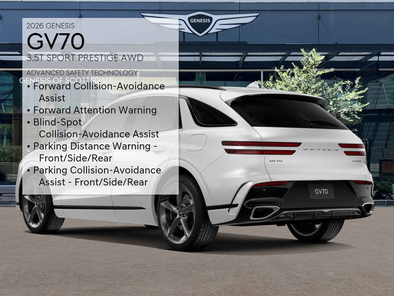 New 2026 Genesis GV70 3.5T Sport Prestige w/ G1 Accessory Package AWD/4WD image 7