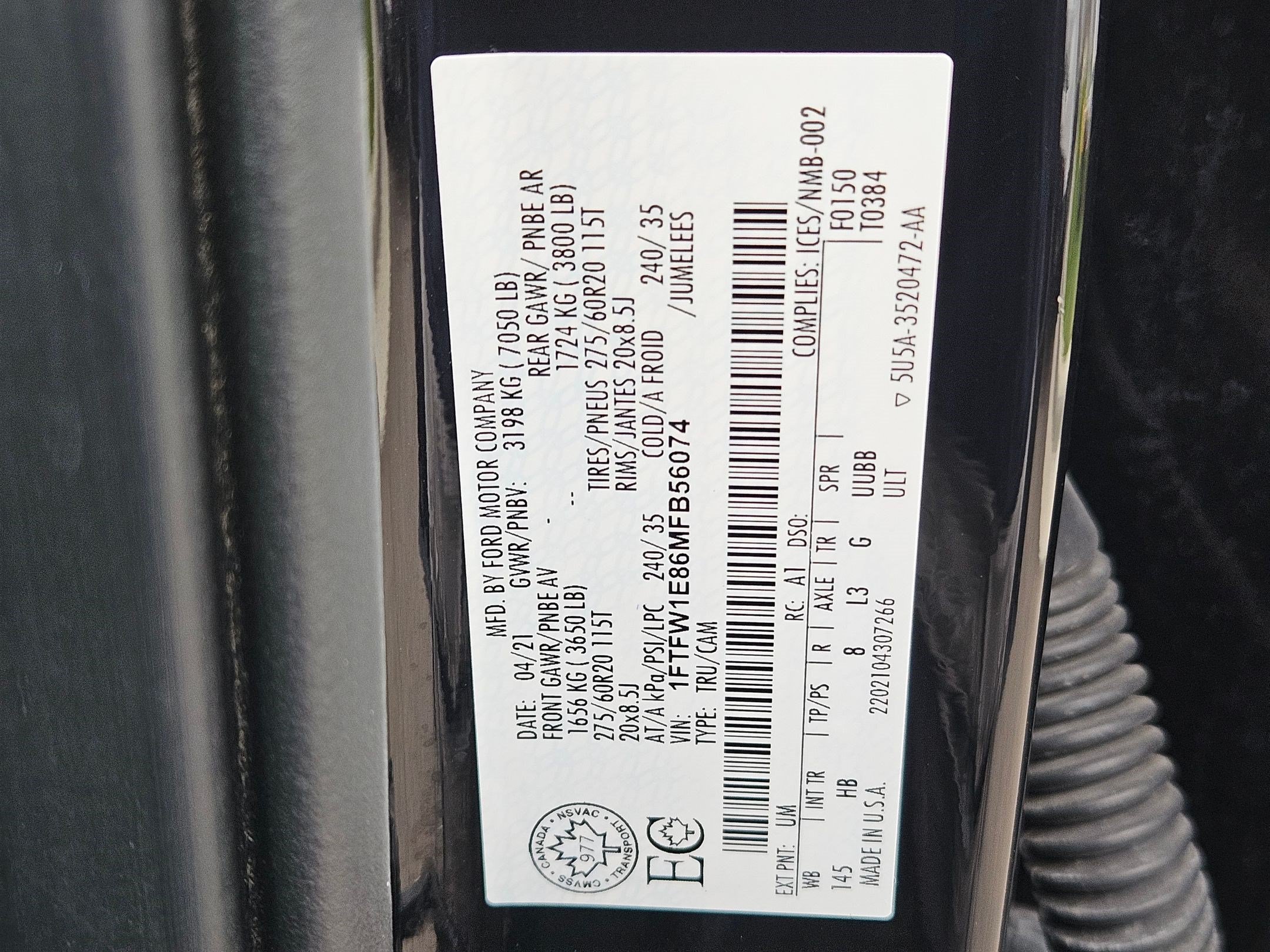 Used 2021 Ford F150 Lariat w/ Equipment Group 502A High AWD/4WD image 40