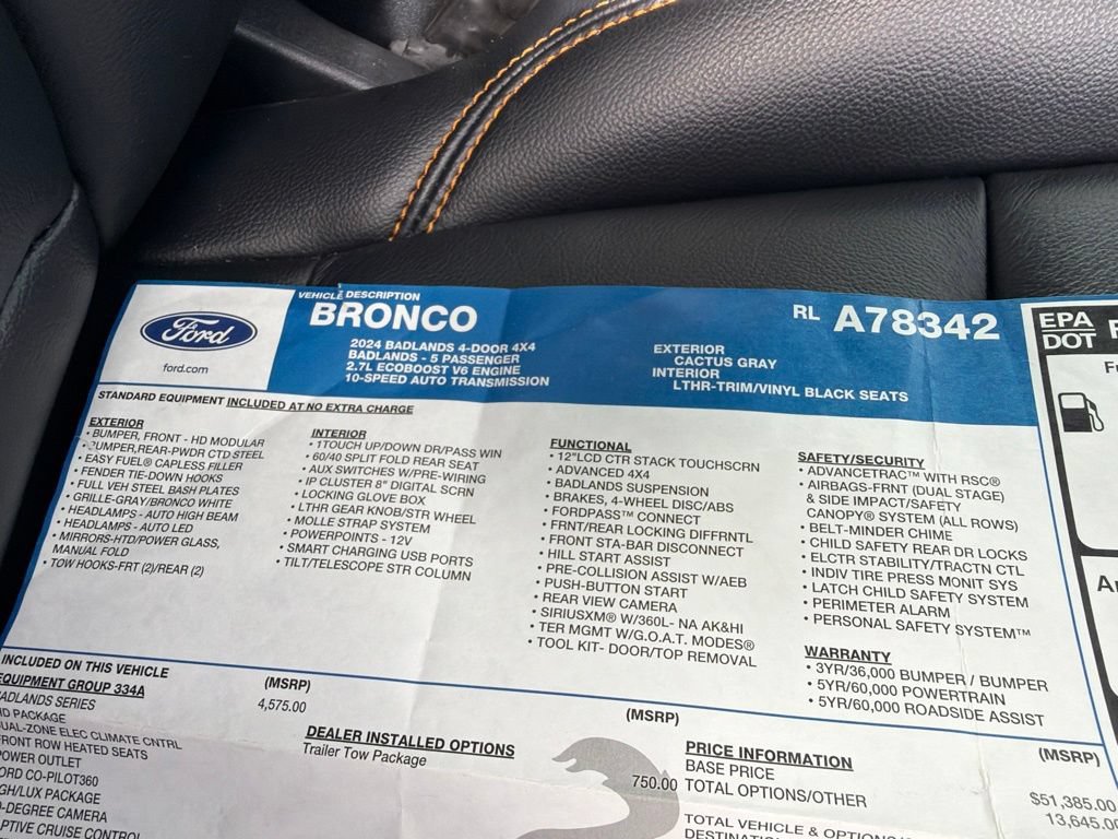 Used 2024 Ford Bronco Badlands AWD/4WD image 40