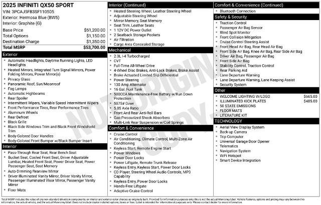 Certified 2025 INFINITI QX50 Sport AWD/4WD image 26