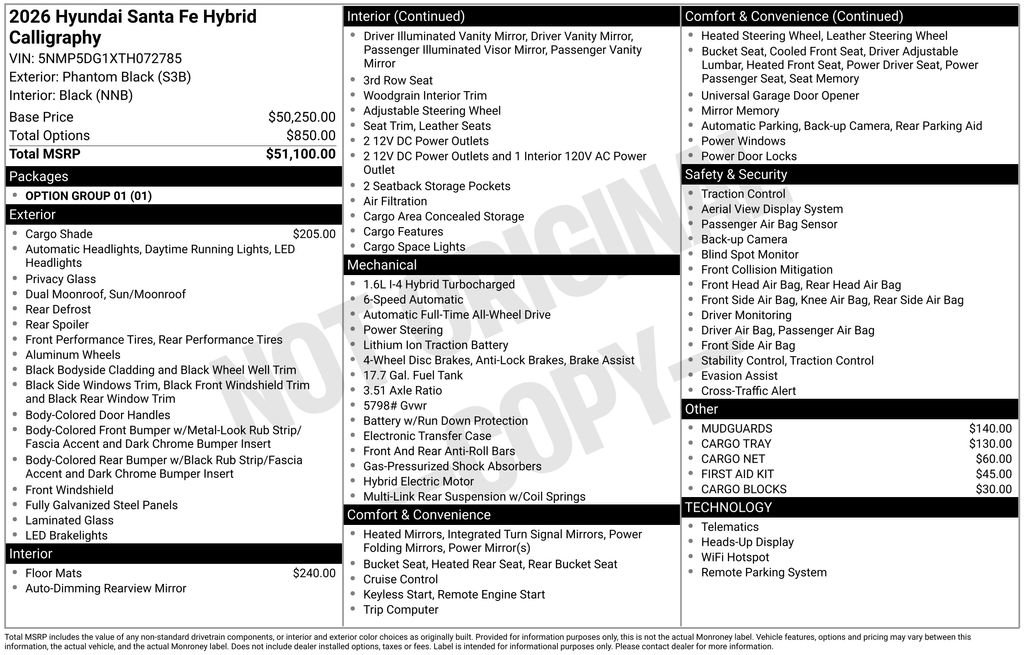 New 2026 Hyundai Santa Fe Calligraphy image 38