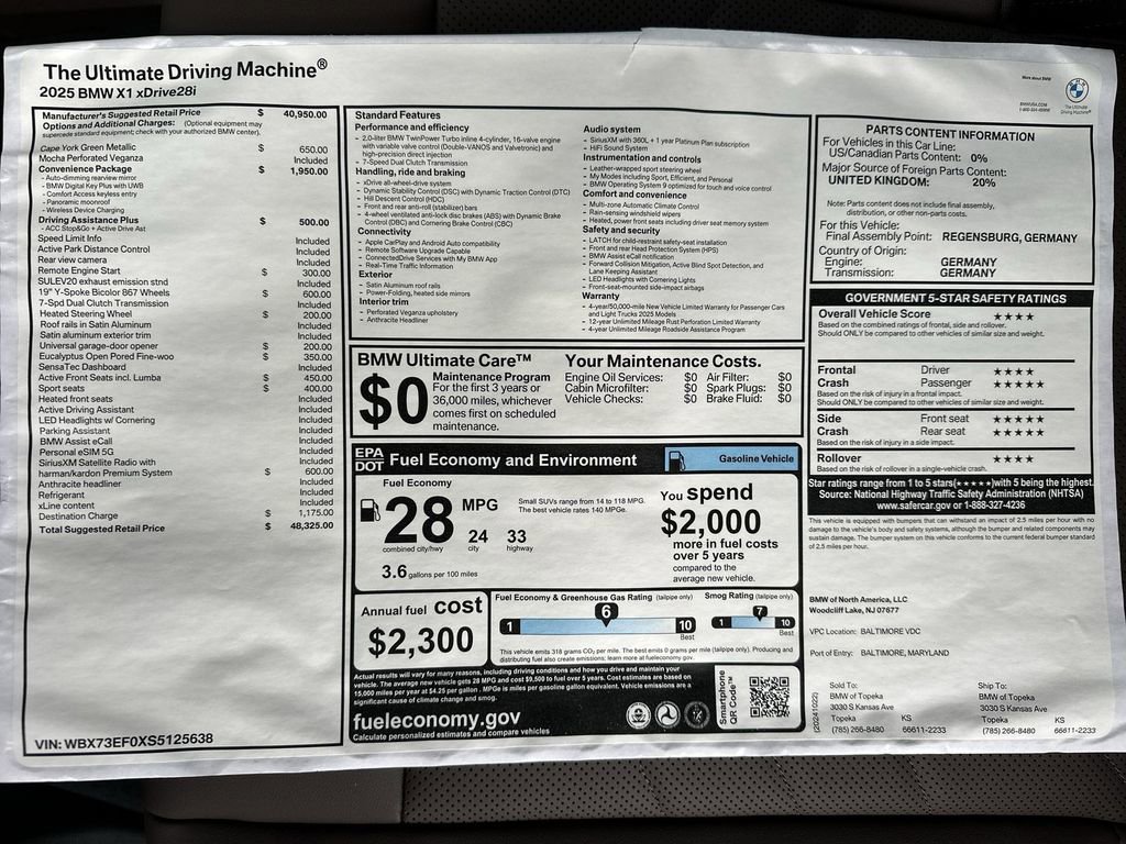 Used 2025 BMW X1 xDrive28i w/ Convenience Package image 11