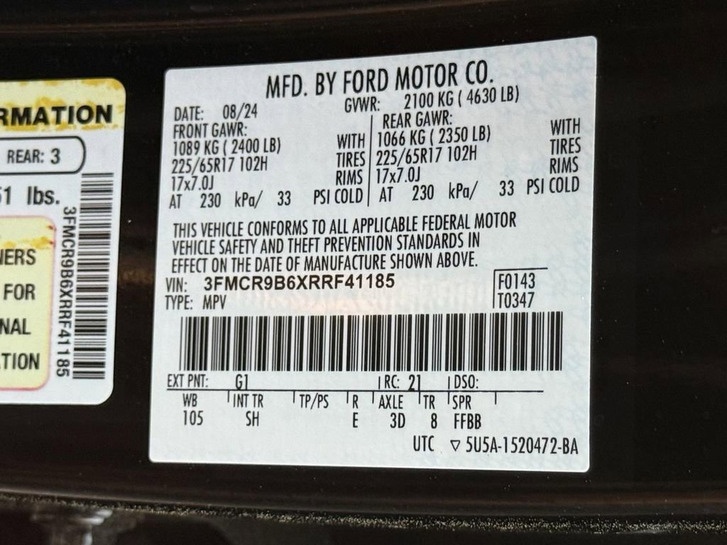 Certified 2024 Ford Bronco Sport Big Bend w/ Convenience Package image 27