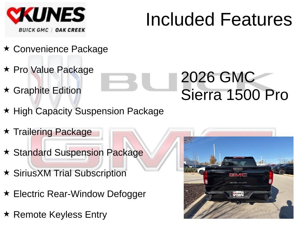 New 2026 GMC Sierra 1500 Pro w/ Graphite Edition AWD/4WD image 2