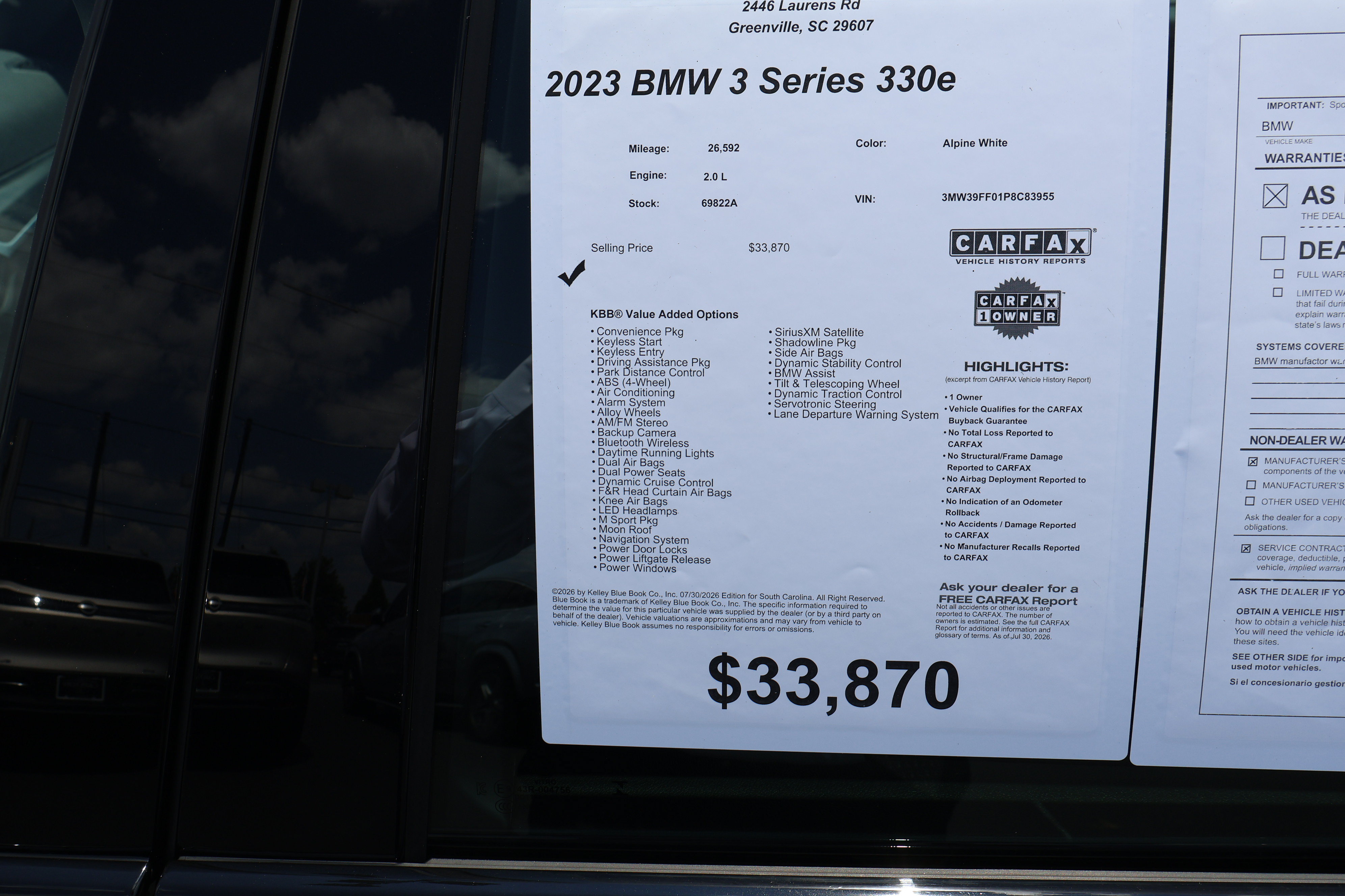 Used 2023 BMW 330e w/ Driving Assistance Package RWD image 41