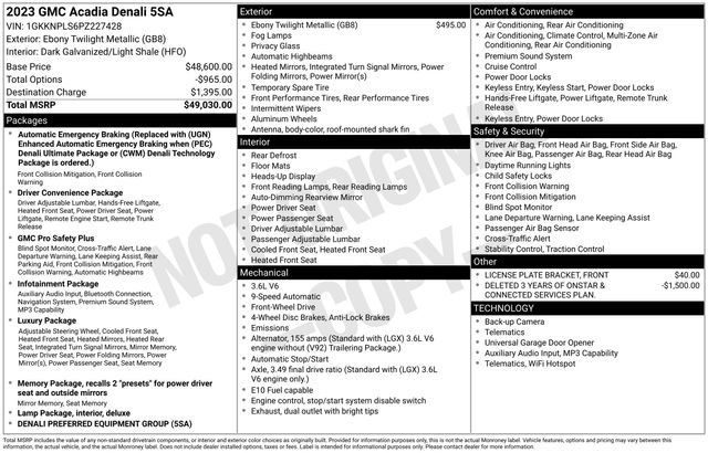 Certified 2023 GMC Acadia Denali image 35