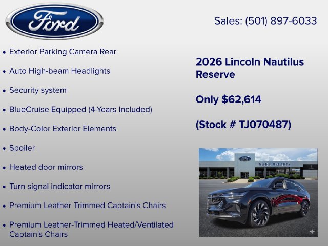 New 2026 Lincoln Nautilus Reserve AWD/4WD image 24
