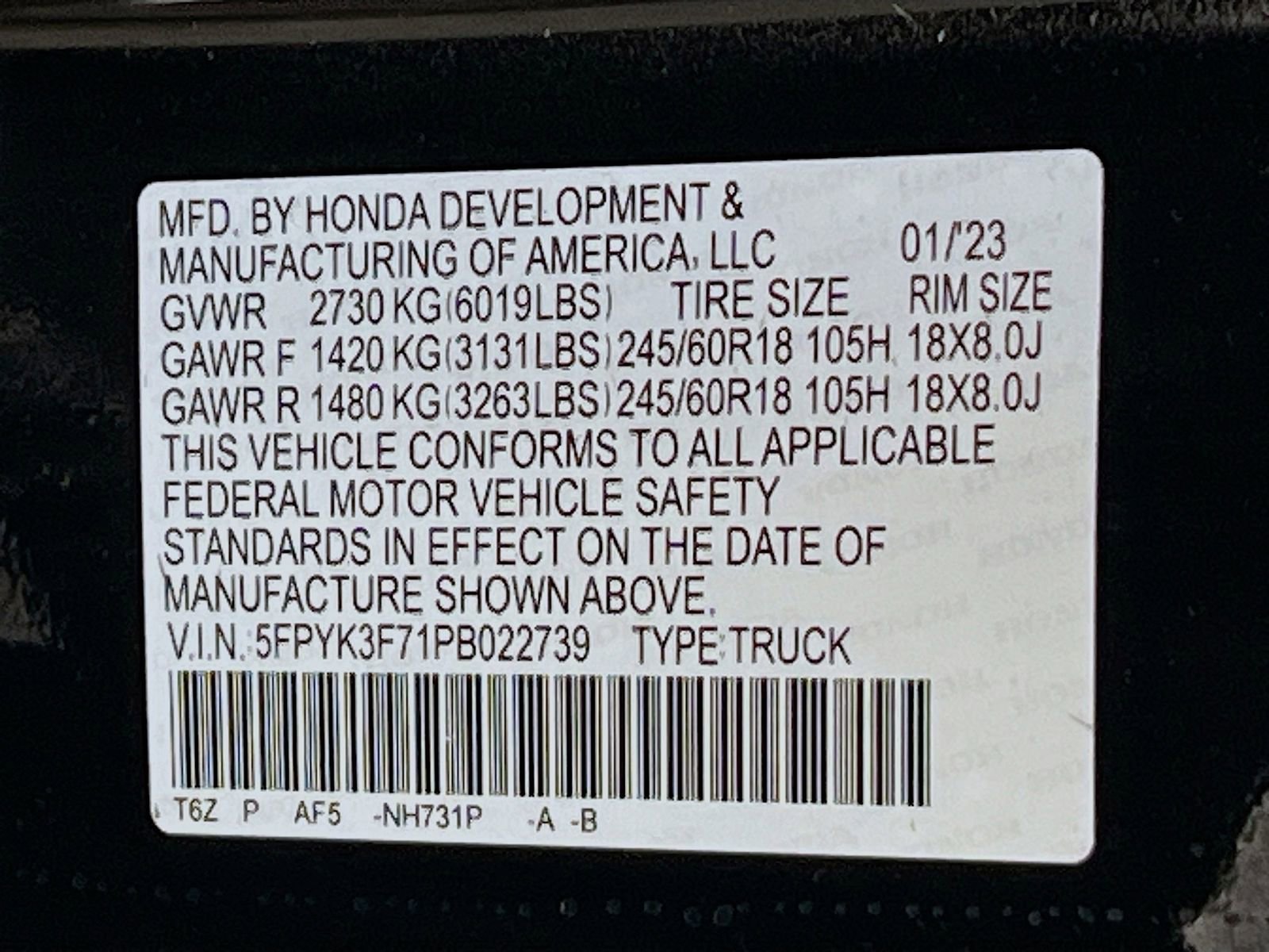 Used 2023 Honda Ridgeline RTL-E image 33